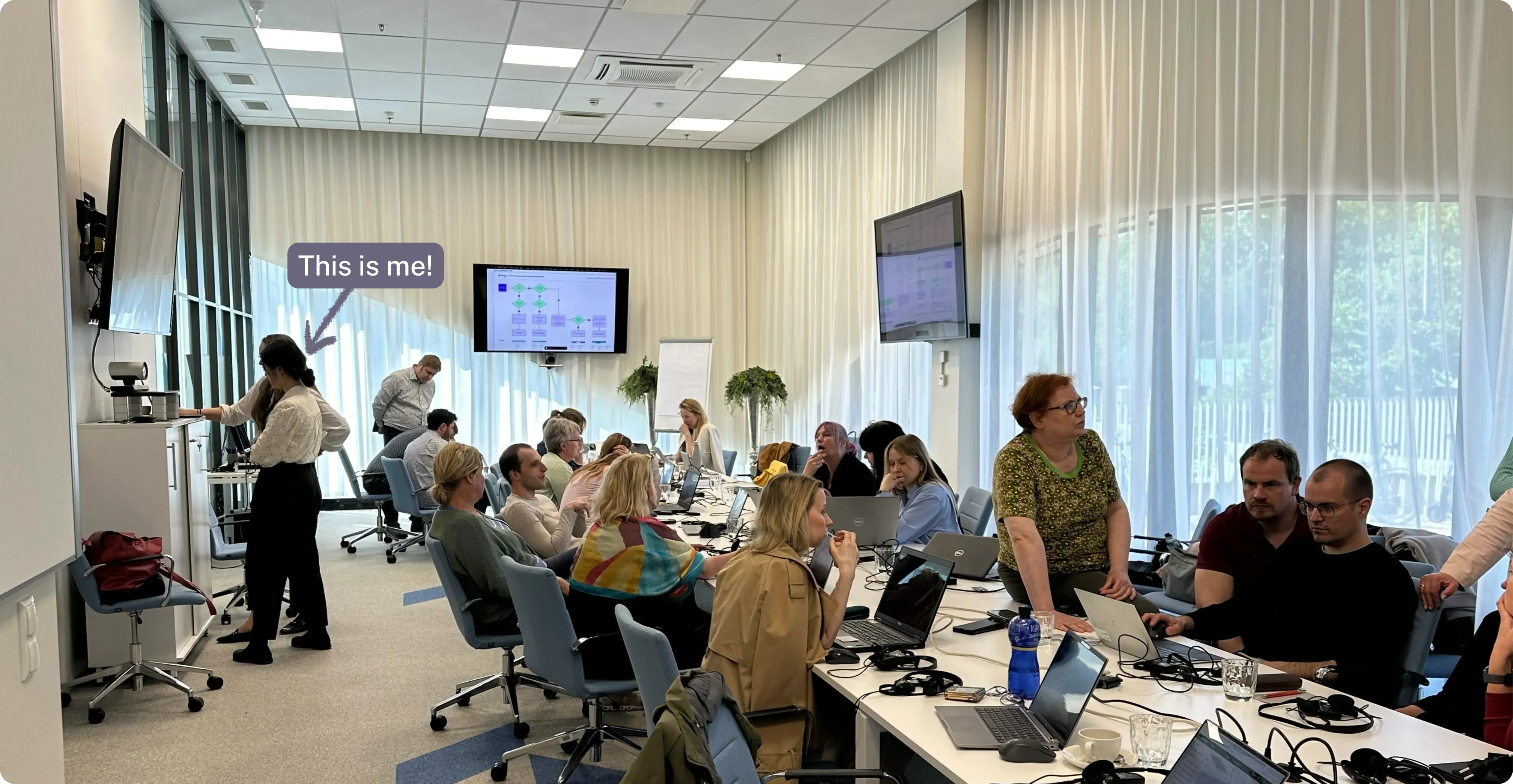 Working with transportations planners at the Minisotry of Transportation in Estonia! It was the first time I gave a presetnation with synchronous translations.